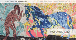 Desktop Screenshot of galeriehohmann.de